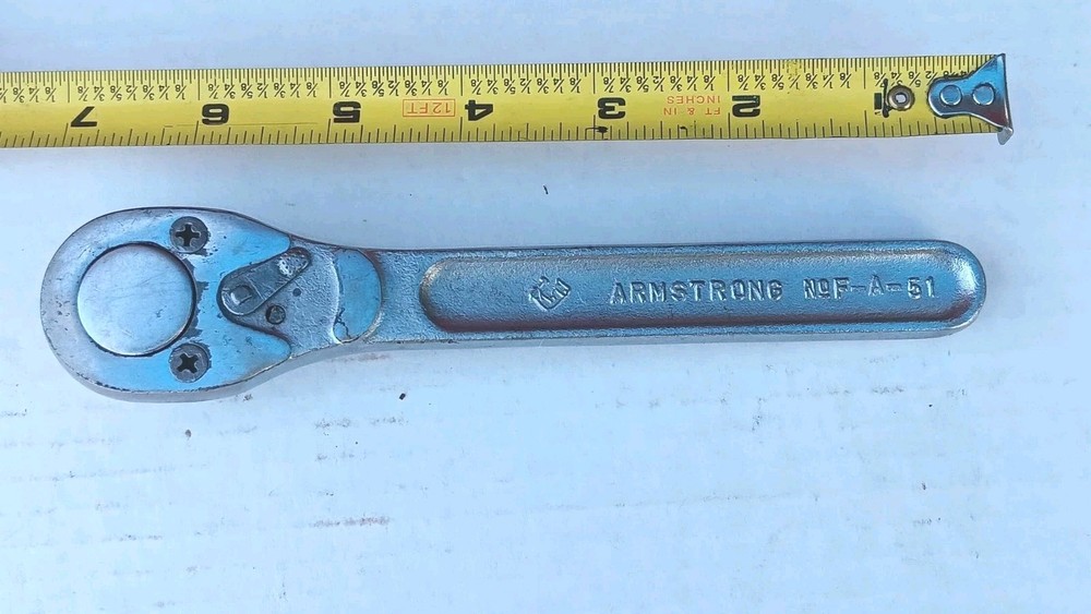 Vintage Armstrong No. FA-51 Ratchet 3/8