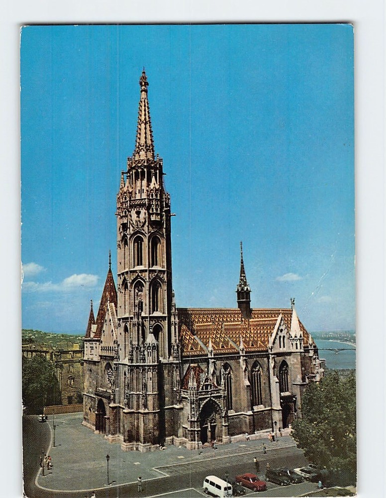 Postcard Matthias Church Budapest Hungary