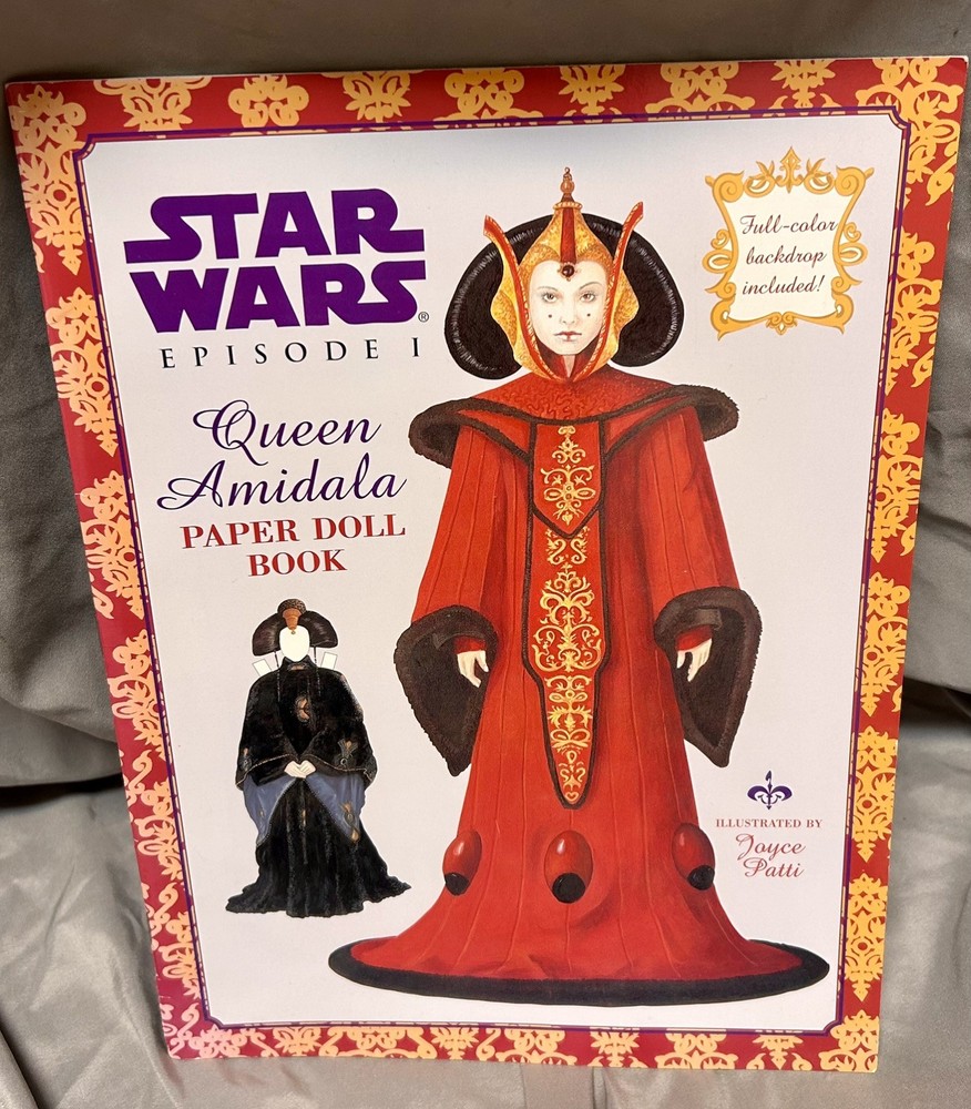 Queen Amidala 1999 Star Wars Episode 1 Paper Doll Book Unused