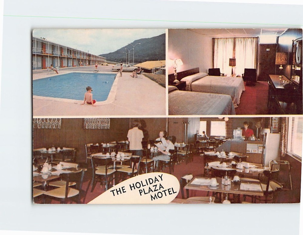 Postcard Holiday Plaza Motel Jellico Tennessee USA
