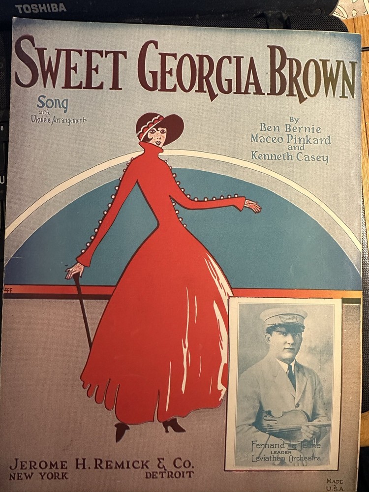 F 1925 Ragtime sheet music  SWEET GEORGIA BROWN by Maceo Pinkard