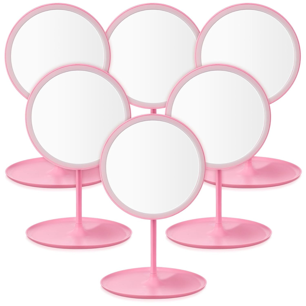 6 Pcs Spa Party Mirror Spa Party Supplies Sleepover Favors Accessory Make up Tab