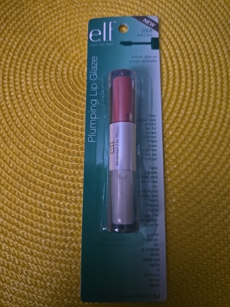 Elf Plumping Lip Glaze in Shade 2908 Baby Doll - Hydrating & Glossy Finish