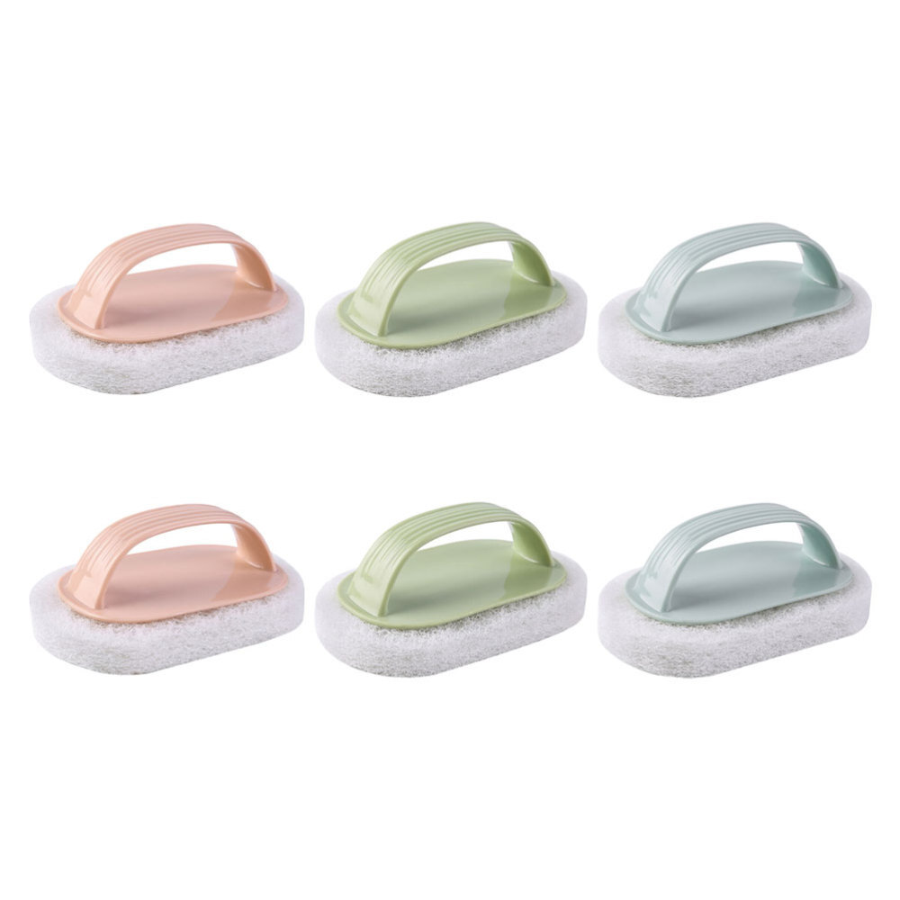 6 Pcs Cleaning Sponges for Household Convenient Pot Scrubber Bath