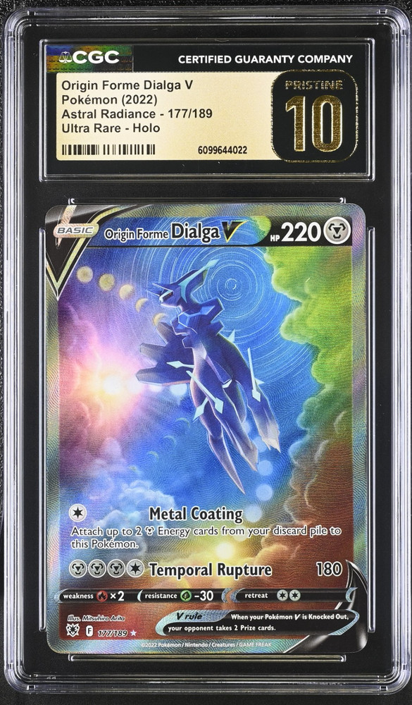 2022 Pokémon Origin Forme Dialga V UR Holo Astral Radiance #177 CGC PRISTINE 10RCH IS ACCEPTING CONSIGNMENTS! UP TO 95% PAYOUTS!