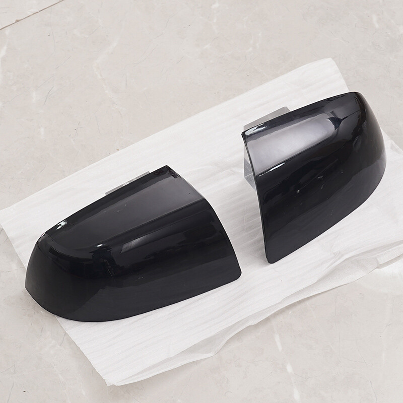 Gloss Black Side Wing Mirror Cover Cap Replacement For Ford Focus 2005-2008 PAIR