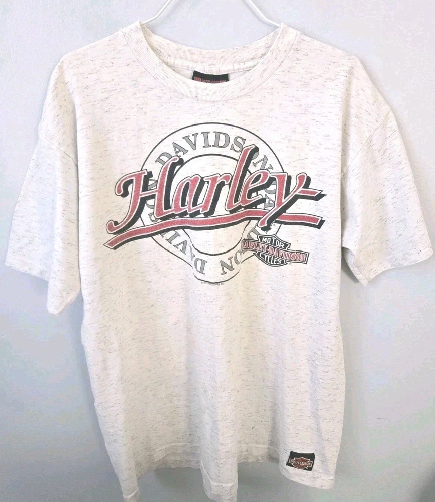 Harley Davidson T Shirt Mens Large Melbourne Florida Biker Graphic Double Sided