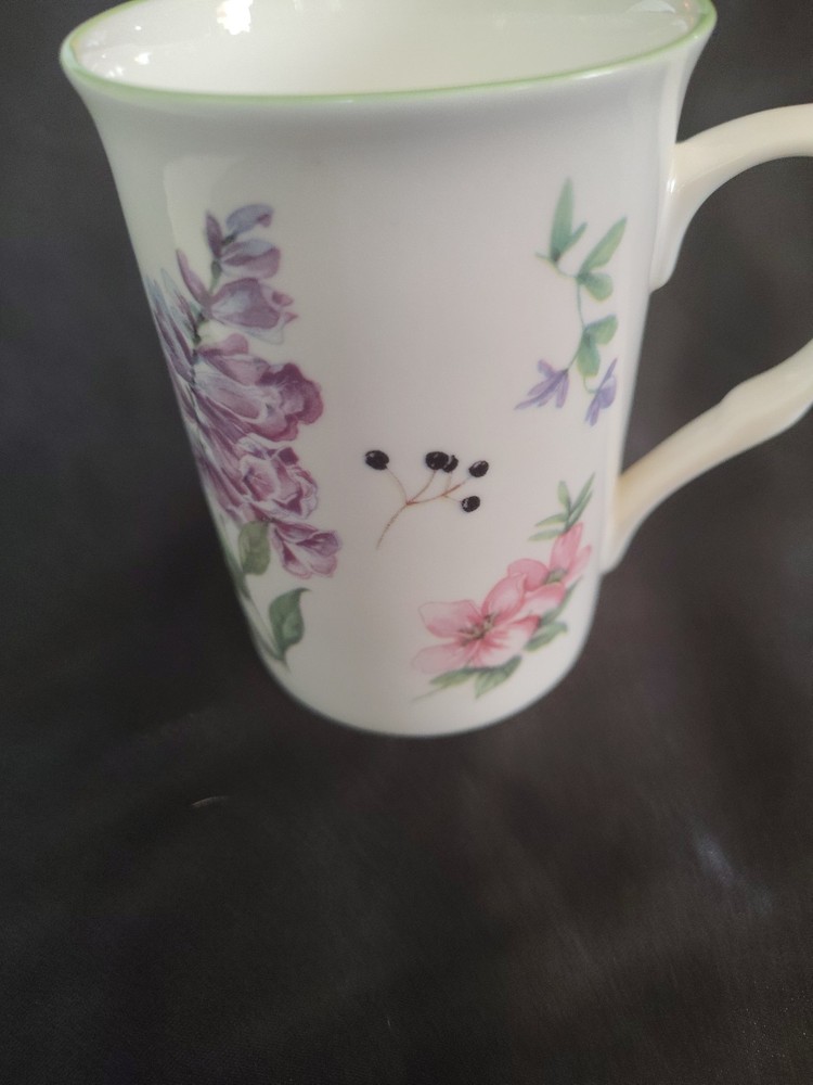 Rose of England Fine Bone China Coffee Mug English Country Cottage Flowers