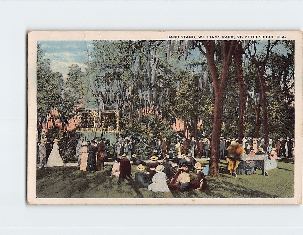 Postcard Band Stand Williams Park St. Petersburg Florida USA