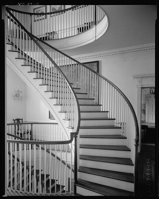 Warrenton North Carolina Montmorenci Ruins 1938 Spiral Staircase Interior