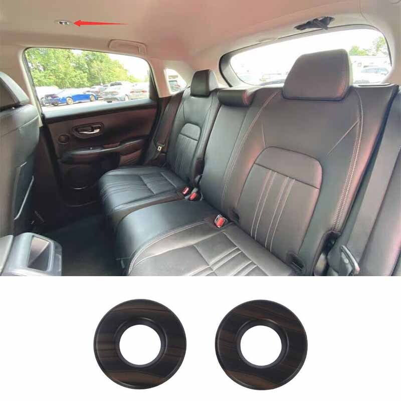 For Honda HRV HR-V 2PCS Wood Grain Rear Reading Lamp Switch Cover Trim 2023-2024