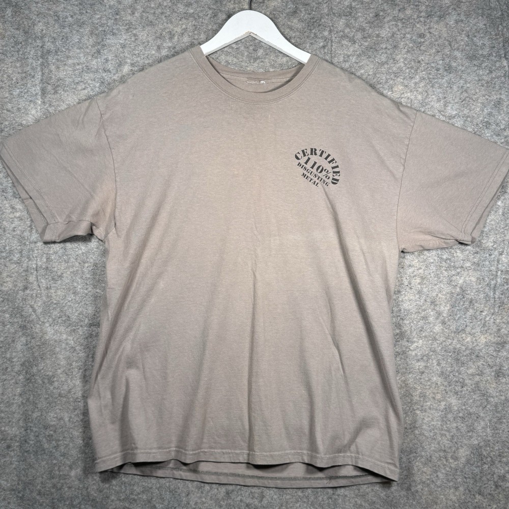 Vintage Wasteform Band T Shirt Mens Size XL 22x30 110% Pure Disgusting Metal