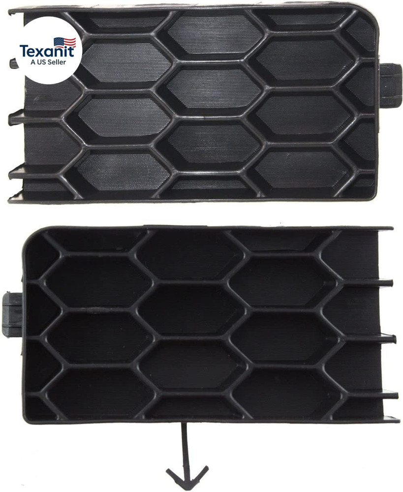Bumper Grille SET Compatible with Scion Xb 2004-2006 Textured Black Plastic Fron