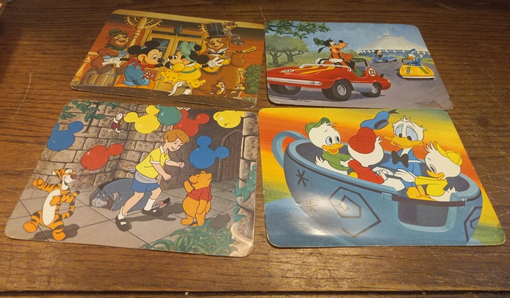 1979 Walt Disney World Vintage Postcards - Mickey, Donald, Goofy
