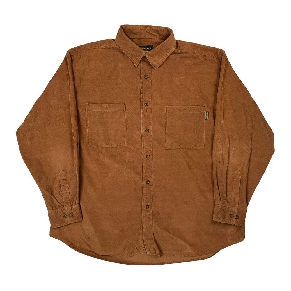 Woolrich Shirt - 2XL Brown Corduroy