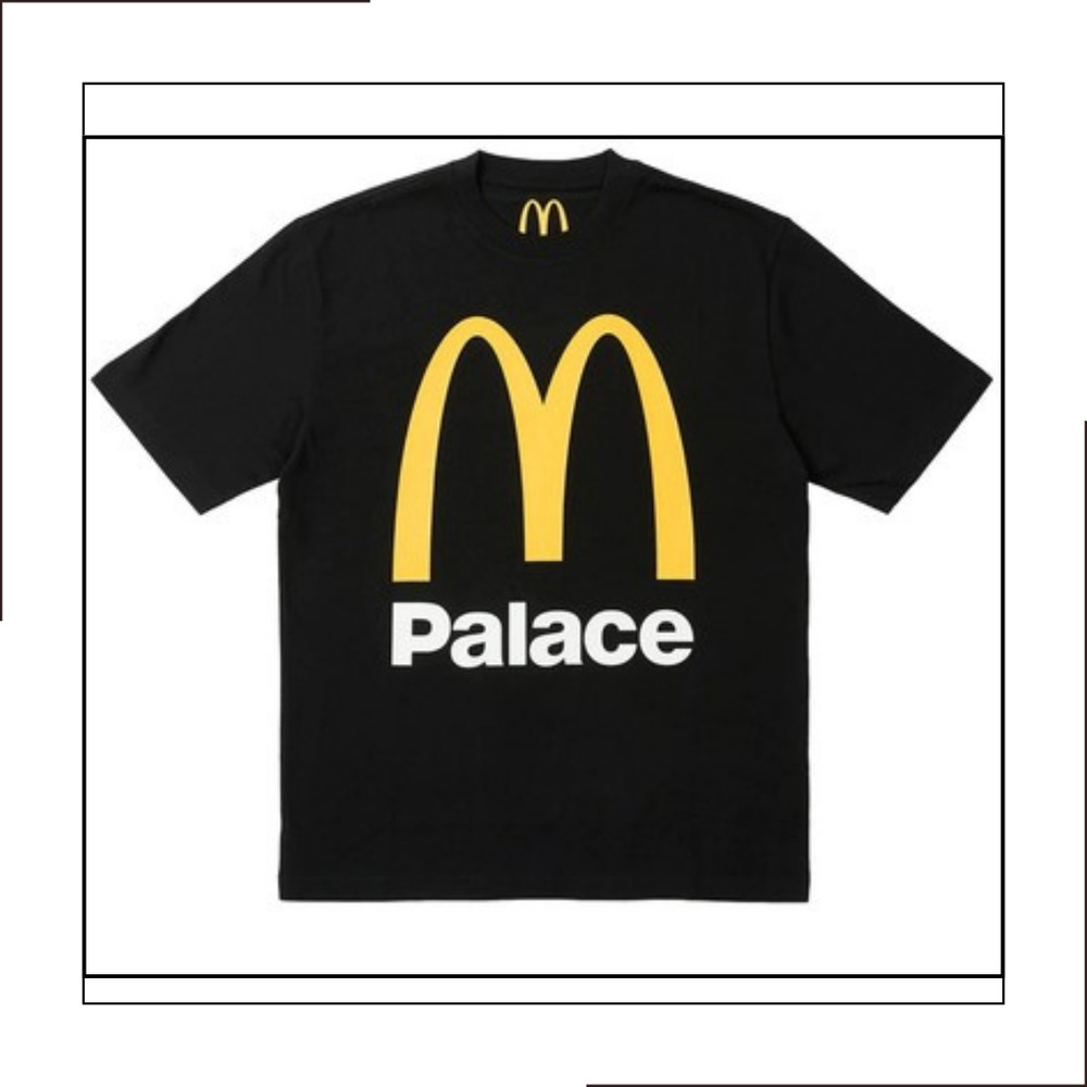 Palace x McDonald's Logo T-shirt size Medium Black Brand new