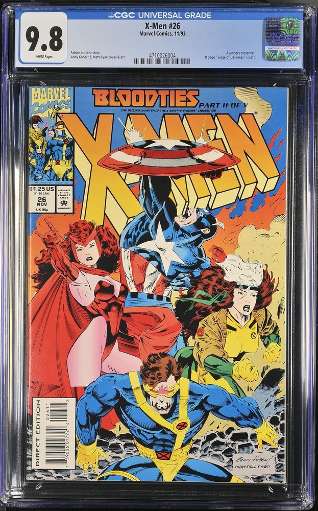 X-Men 26 CGC 9.8 Kubert Cover
