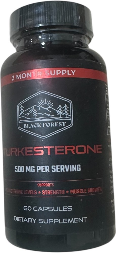 Black Forest Turkesterone 500mg 95% Purity Extract 60ct Capsules