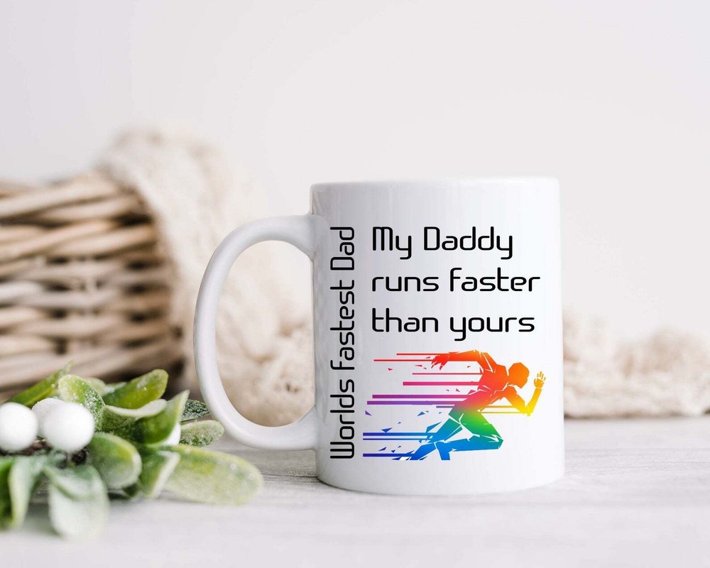 My Dad Runs Faster Mug Father's Day Gift Dad To Be Personalised Mug Dad Gift