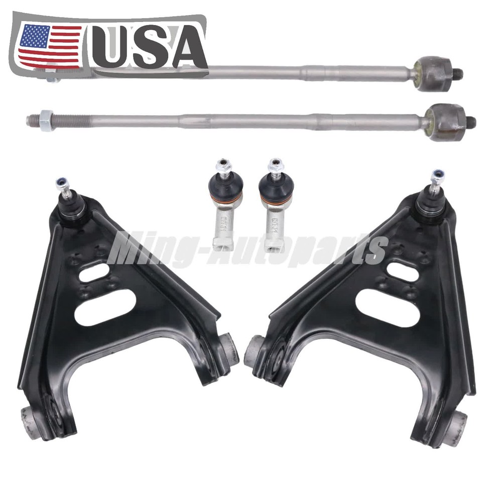Control Arms Tie Rods Ball Joints 6Pcs For 2008-2013 Smart ForTwo