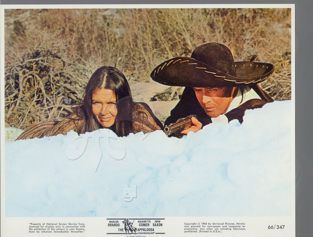Vintage Photo Color 1966 Marlon Brando Anjanette Comer THE APPALOOSA