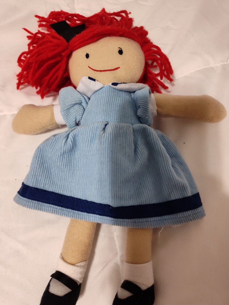 YOTTOY MADELINE W/ Blue Dress Stuffed Animal Plush Toy Doll 9
