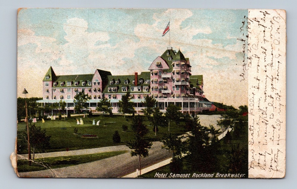 Postcard Hotel Samoset Rockland Breakwater Maine ME