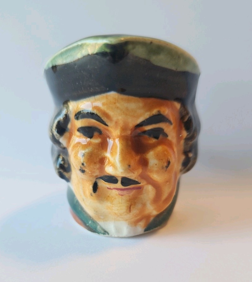 Vintage Toby Mini Character Head Mug Colonial Man Occupied Japan 2