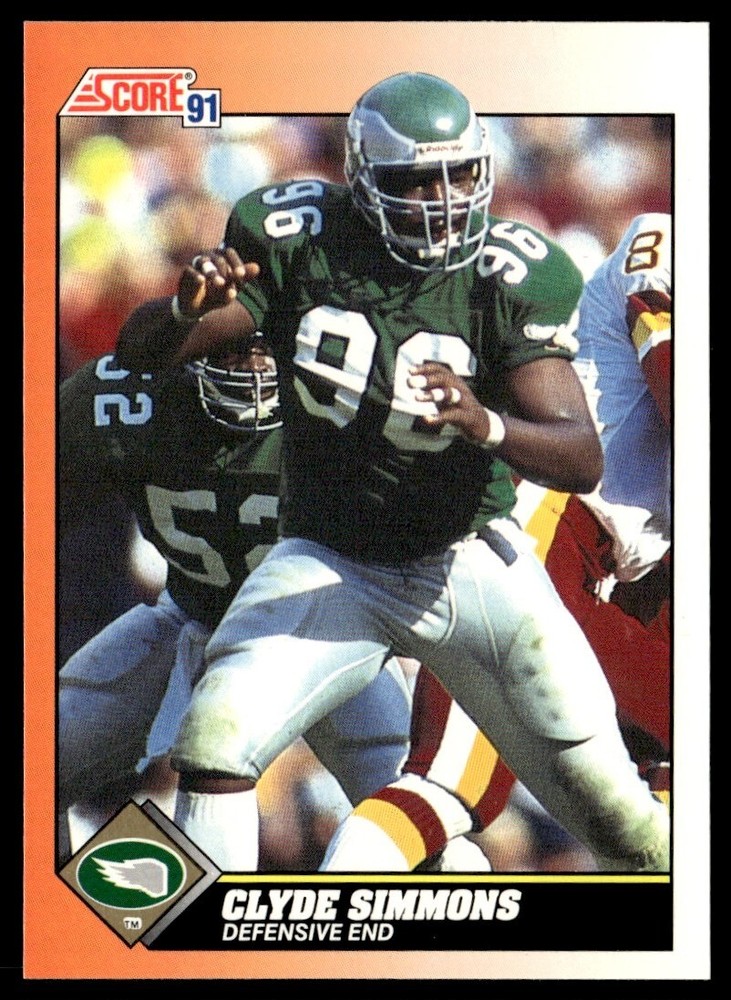 1991 Score Clyde Simmons Philadelphia Eagles #446
