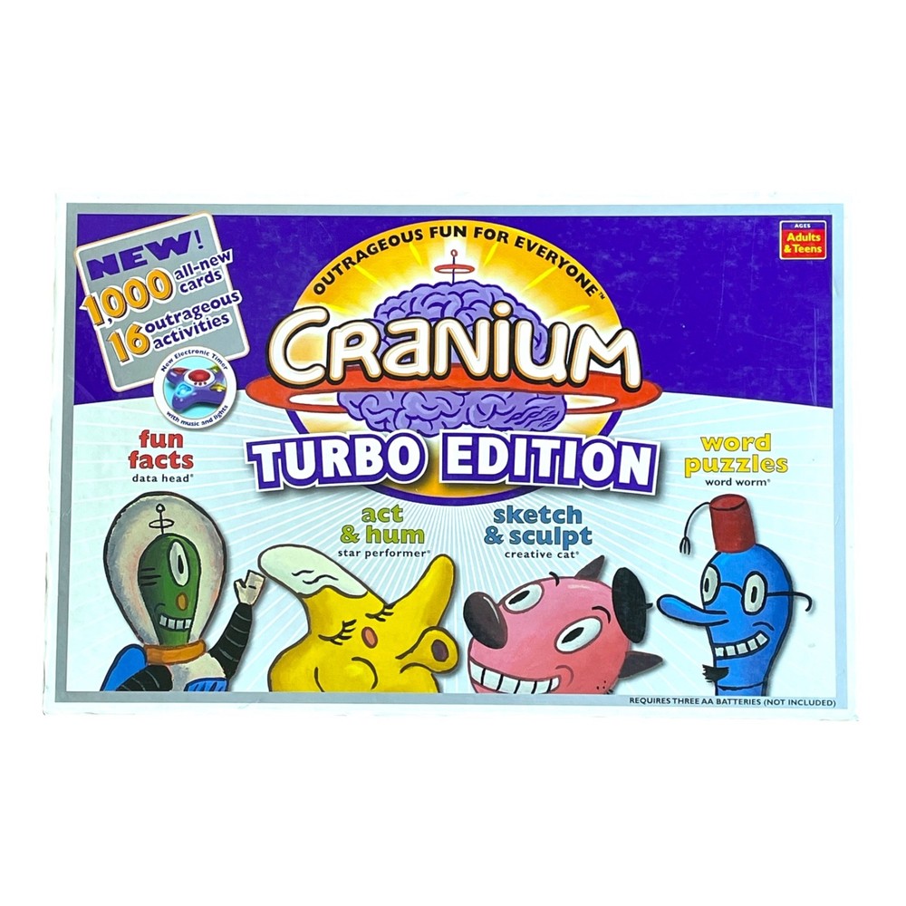 Cranium Turbo Edition Board Game 100% Complete w/ Clay Excellent Condition CLEAN