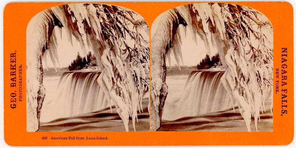 NEW YORK SV - Niagara - American Falls - George Barker 1870s