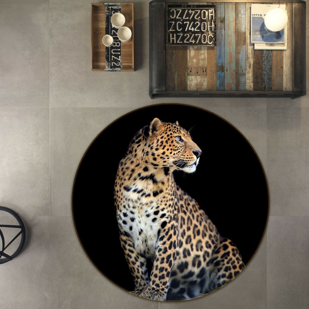 3D Leopard Print O199 Animal Non Slip Rug Mat Elegant Photo Carpet Fay