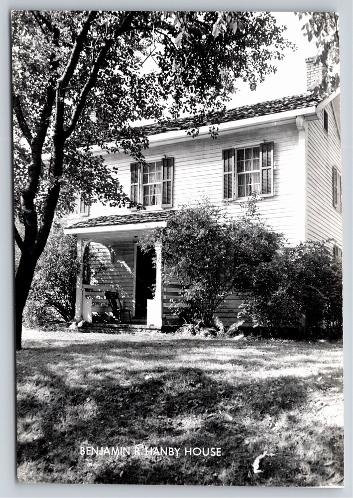 RPPC~Columbus Ohio~Front View Of The Benjamin Hanby House~Real Photo Postcard