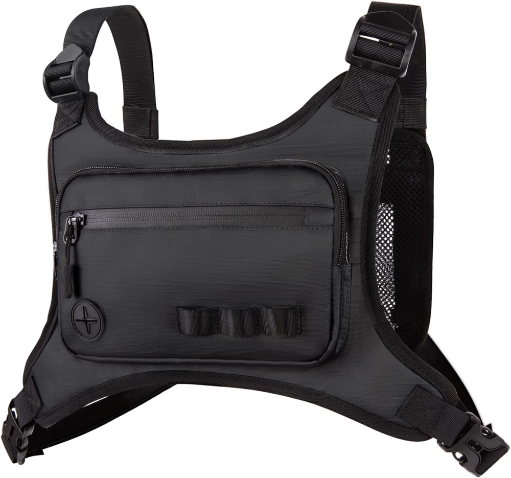 Running Chest Pack, Lightweight Running Vest Water Resistant Chest Bag with Phon