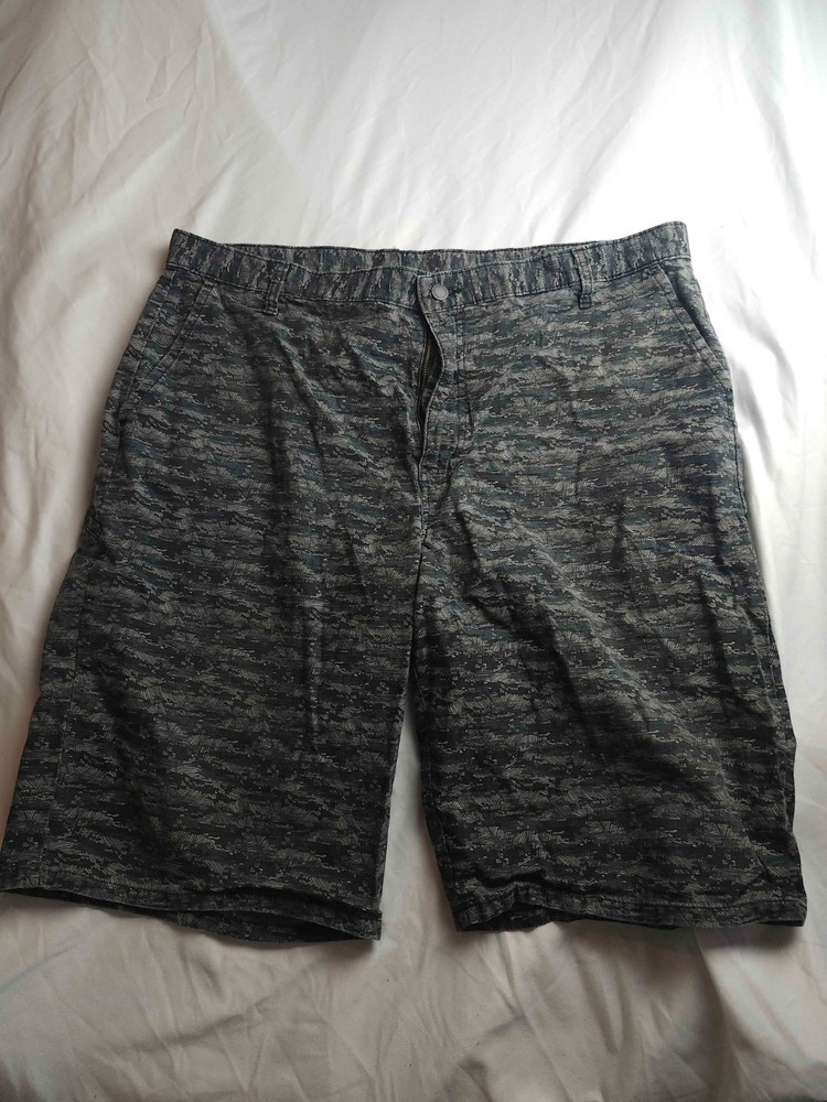 Dickies Shorts Mens 40 Gray Black Camo Ripstop Chino Bermuda Cargo Skate Grunge