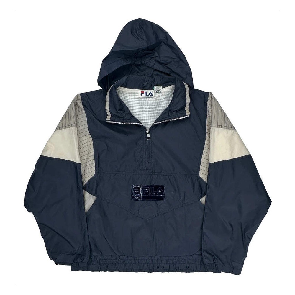 Fila Windbreaker - XL Navy Nylon