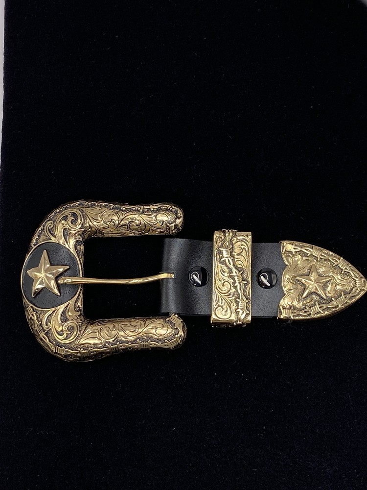 Montana Silversmiths 3 Piece Lonestar Cowboy Western Belt Buckle Tip Set New