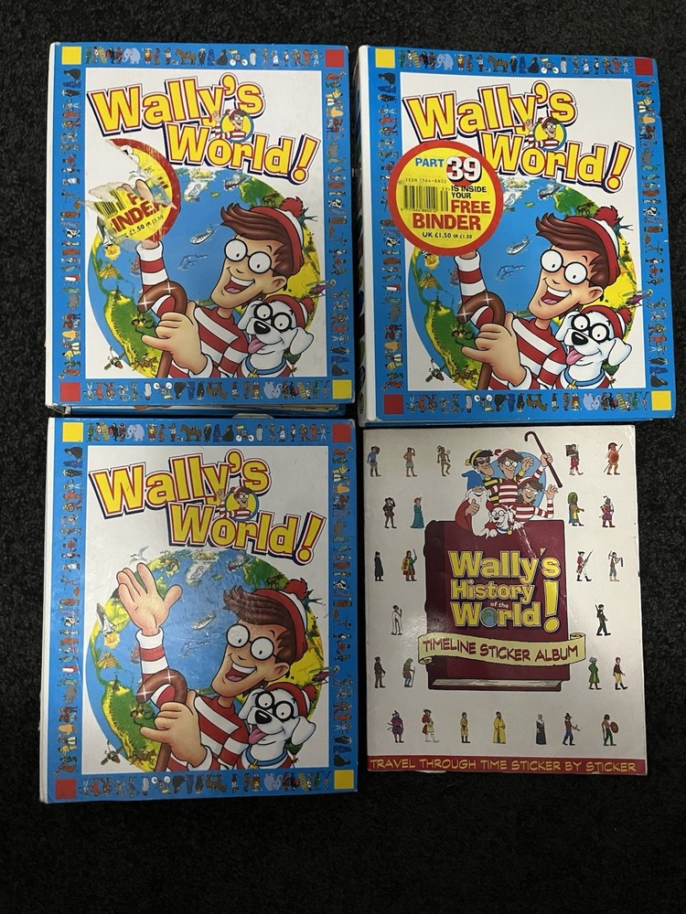 Wheres Wally Books Magazine’s Wally’s World Folder Vintage Retro 1990s