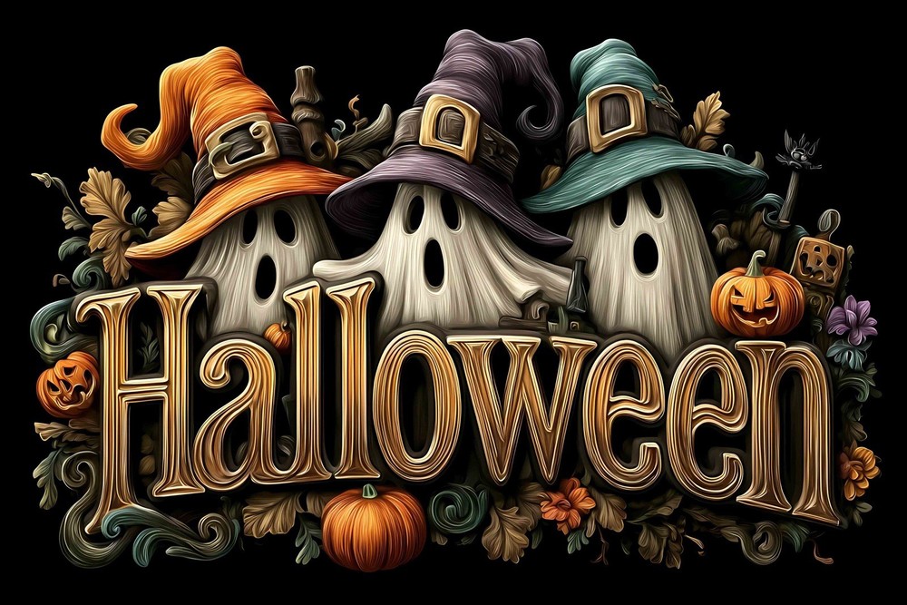 Halloween glass Cutting board Ghosts Halloween party decor 11x8 Inches Ghosts