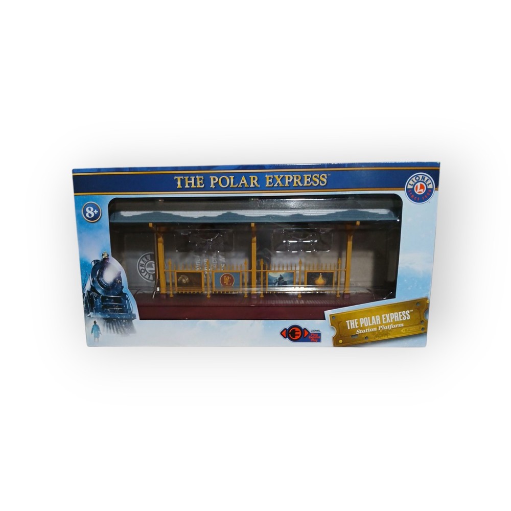 Lionel Polar Express Lighted Train Station Platform with Passenger Freight 1929060