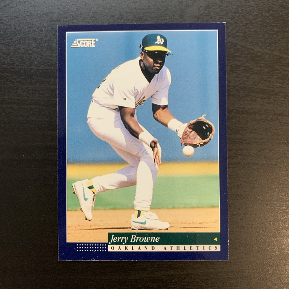 #349 Jerry Browne - Oakland Athletics - 1994 Score Baseball