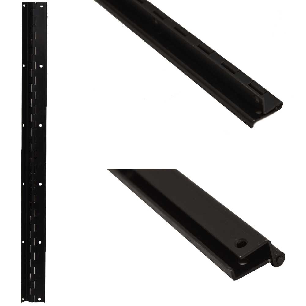 Fountain Boat Piano Hinge | 20 3/8 Black 16 Gauge Aluminum
