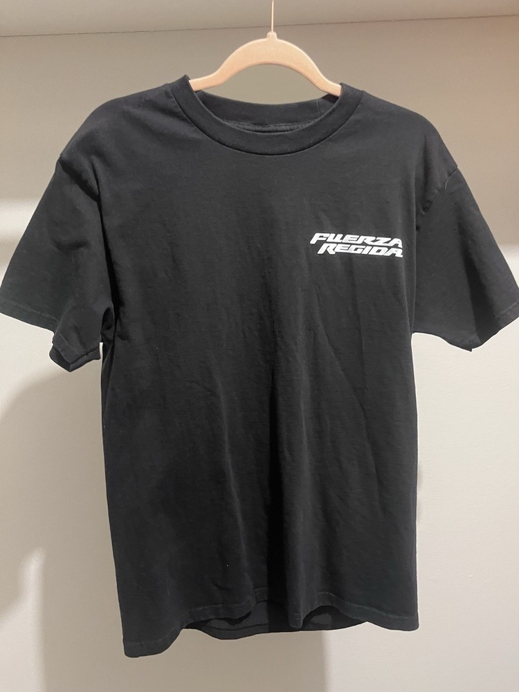Fuerza Regida Pero No Te Enamores Tour 2024 Black Men's Graphic T-Shirt Size M