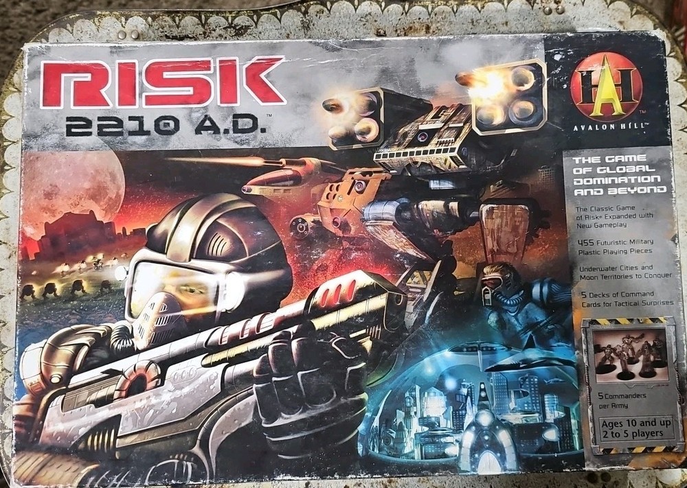 Risk 2210 AD Board Game Avalon Hill 2007 Edition Global Domination