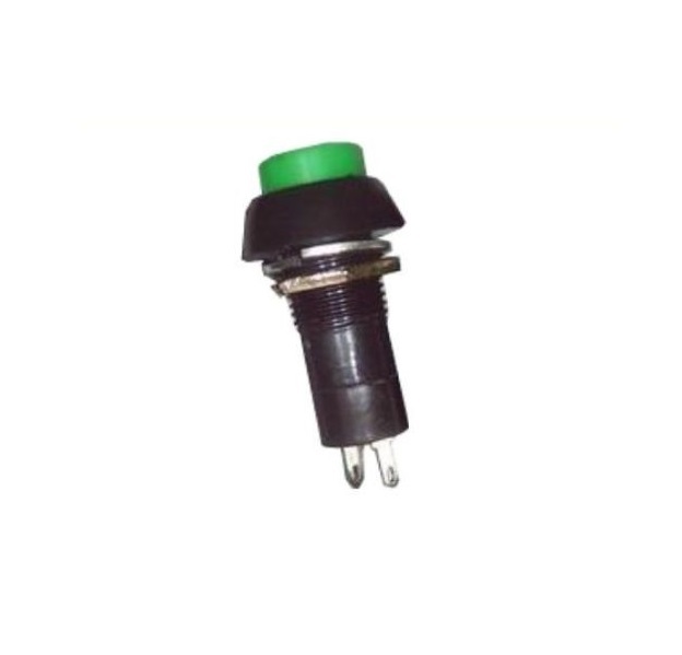 250V 3A Green Round Momentary Push Button Switch PBS-11B N/O OFF-ON-image