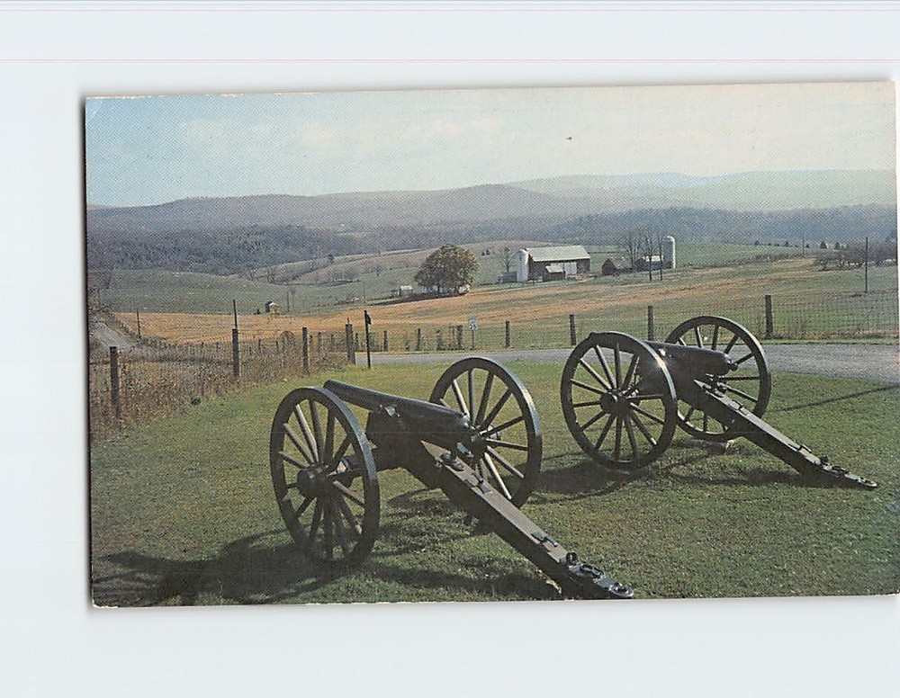 Postcard Antietam Battlefield Sharpsburg Maryland USA