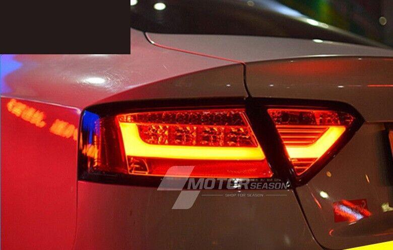Smoke LED Tail Lights for Audi A5 2008-2016 Red Rear Lamps Assembly