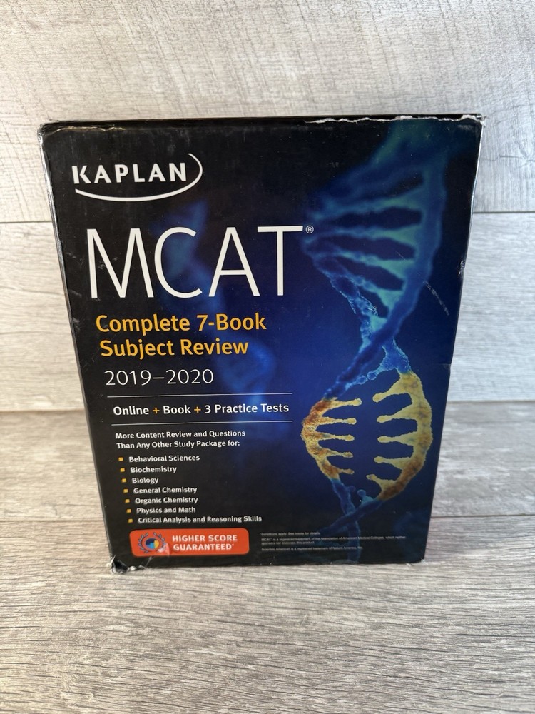 KAPLAN MCAT Complete 7-Book Subject Review 2019-2020 Plus Quicksheets