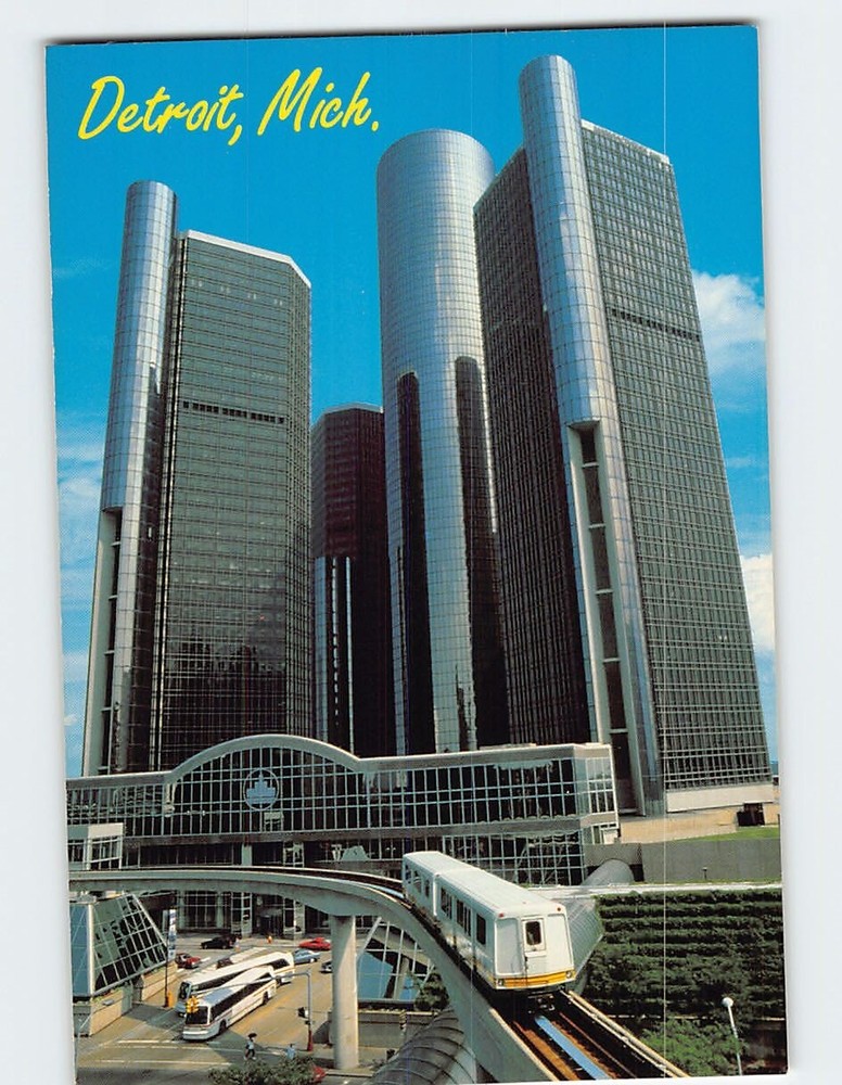 Postcard The People Mover Detroit Michigan USA