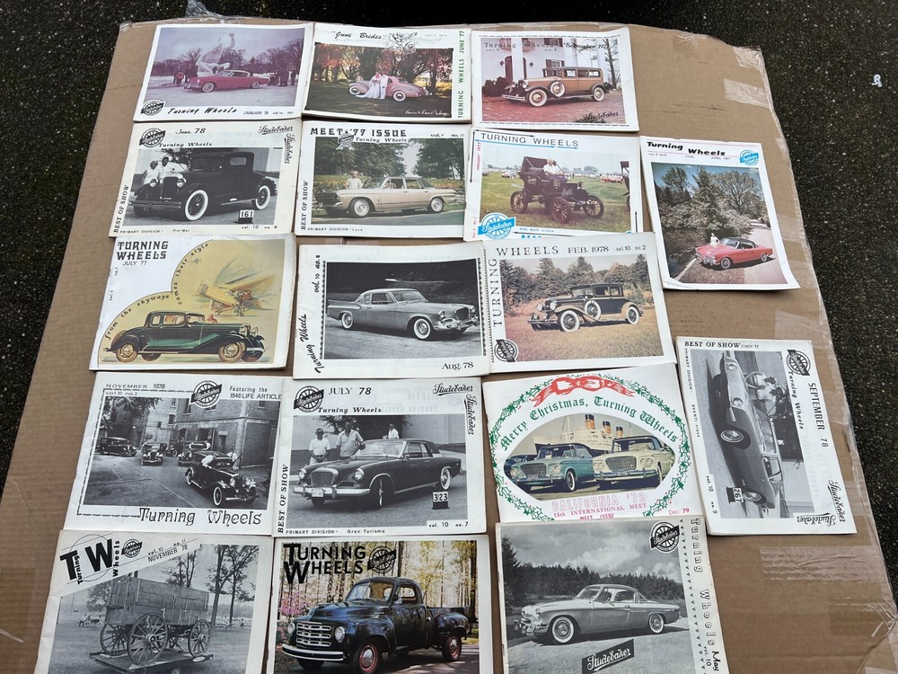 Lot of 17 Issues of Turning Wheels Magazine 1970's